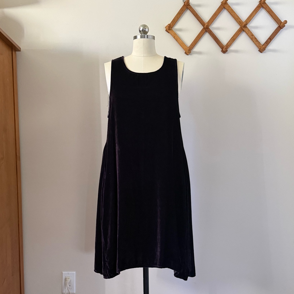 Cp Shades / Jacqui Velvet Dress In Plum